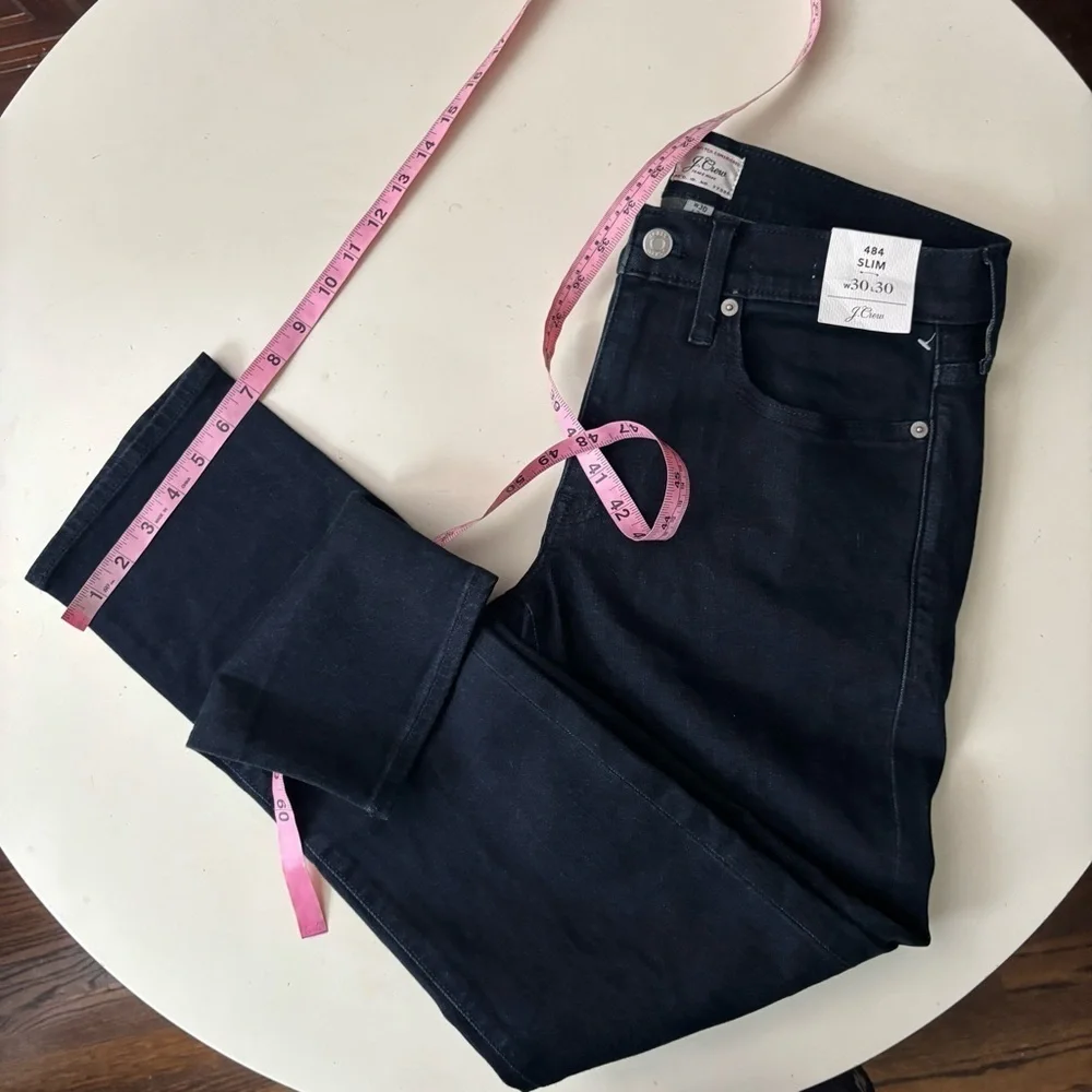 J. Crew Men’s 484 Slim Fit Stretch Jeans Dark Blue Size 30x30 New